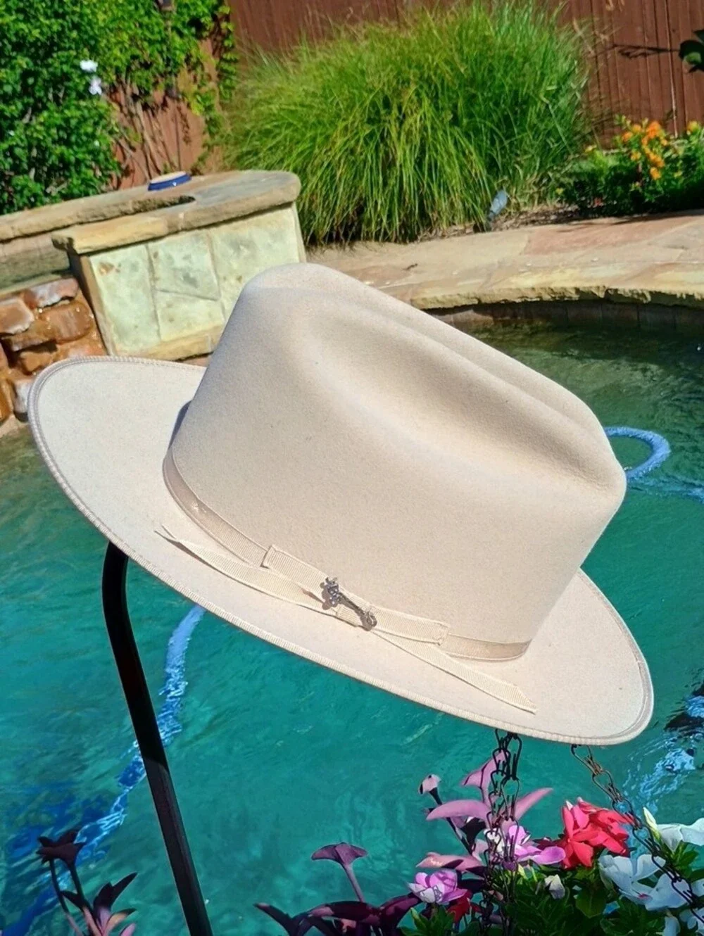 Stetson 6x Open Road Silverbelly Felt Cowboy Hat Size 6&7/8